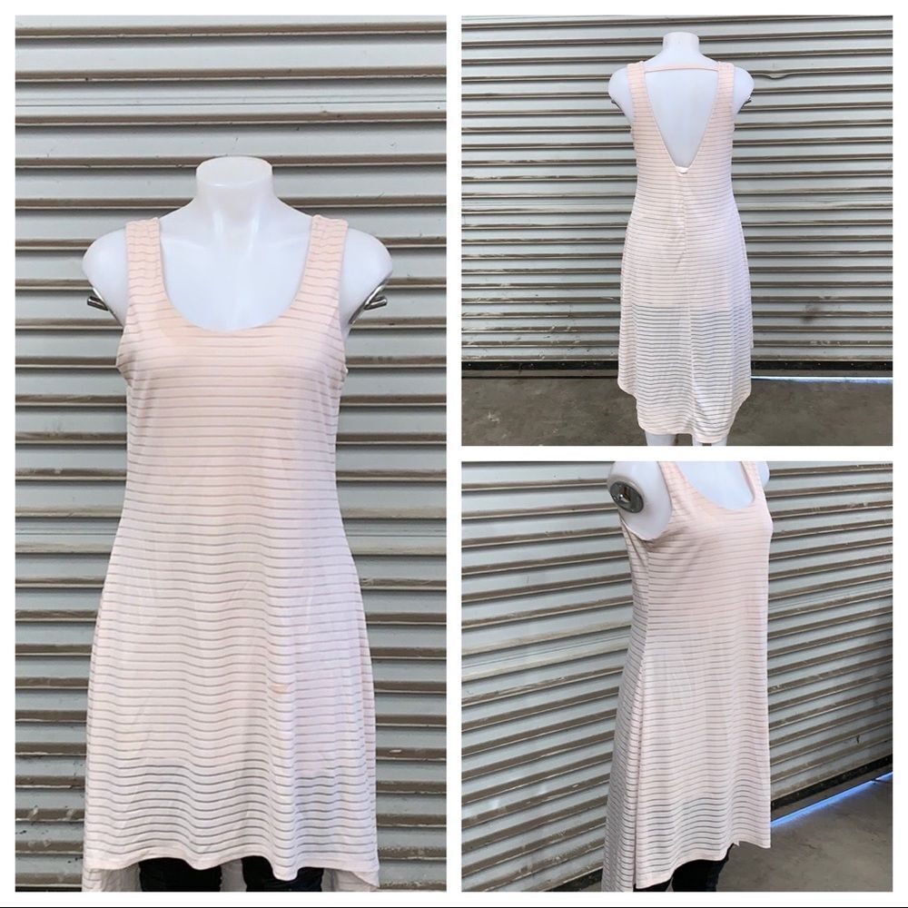 🛍️Derek Heart size Large hi Lo sheer lined dress